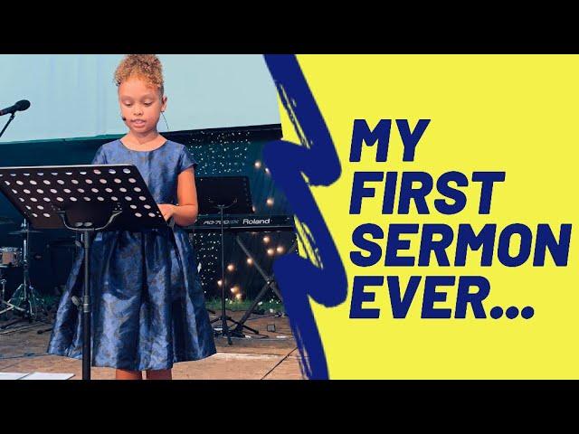 7yo. PREACHES HER FIRST SERMON | ESTHER | CHILDREN PREACHING