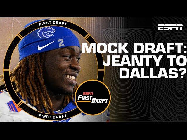 NFL Mock Draft: RB Ashton Jeanty to the Cowboys?! 🫢 | First Draft