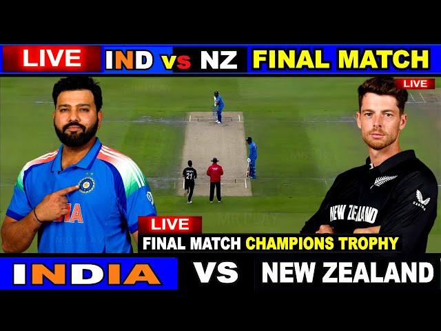 Live: IND vs NZ, Final Match | Live Scores & Commentary | India vs New Zealand | Last 3 Overs