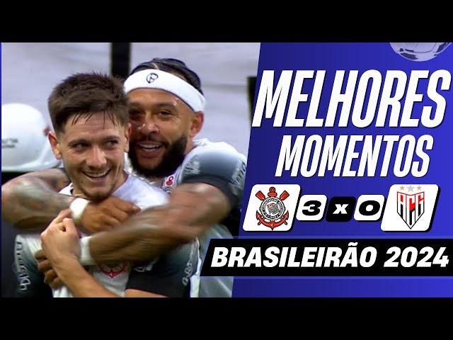 Corinthians 3 x 0 Atlético-GO | Melhores Momentos (COMPLETO) | Brasileirão 2024