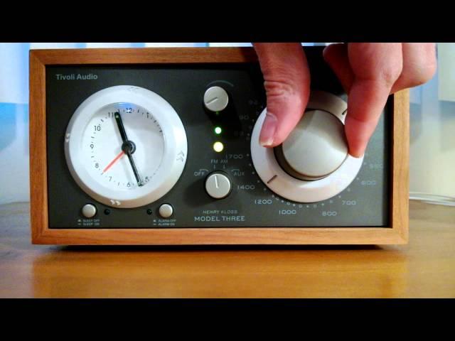 The "Model Three" clock radio from Tivoli Audio