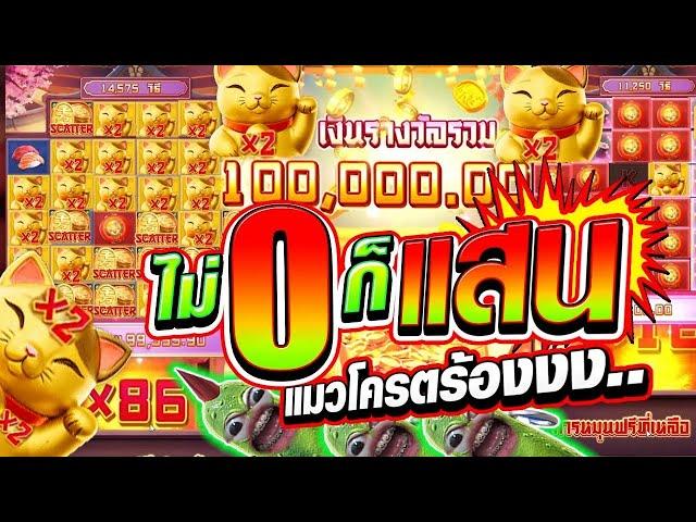 [เกมแมวลัคกี้เนโกะ PG] เล่นแบบนี้จะศูนย์หรือแสน ปั้นทุน 900 !! สล็อตค่าย PG