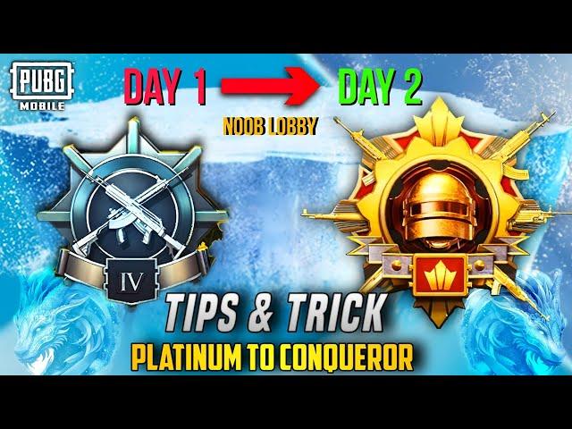 From Platinum To Conqueror  Solo Tips And Tricks 100% Working | PUBGM