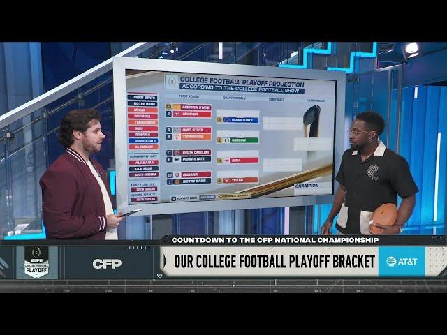 Creating a College Football Playoff Bracket based on Week 14 projections  | The CFP Show