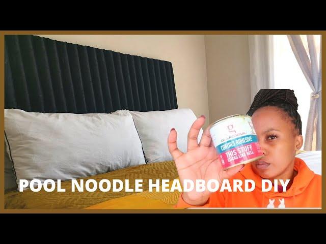 How to make a headboard with pool noodles // Diy Tutorial // South African YT