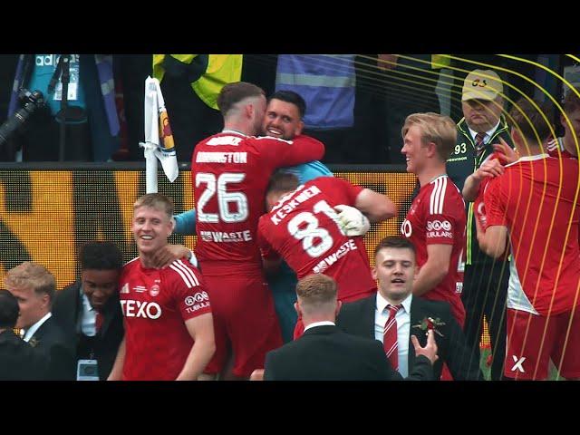 Full-time scenes | Wild celebrations as Aberdeen defeat Celtic in Scottish Cup Final