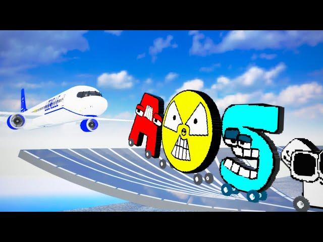 Alphabet & Number & Symbol Lore Cars vs Plane 737 | Teardown