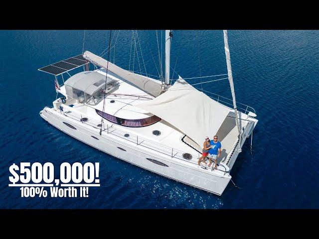 Ultimate Comfort + World Sailing 48' Catamaran (FULL Inside & Outside Tour)