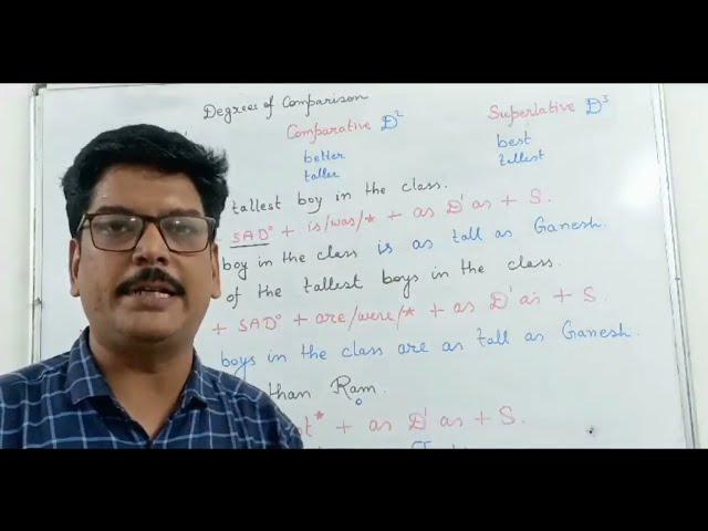 MASTERING DEGREE OF COMPARISON | PART -1 | POSTIVE PART | R.J SIR