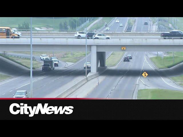 One person hospitalized after falling from moving vehicle in northwest Calgary