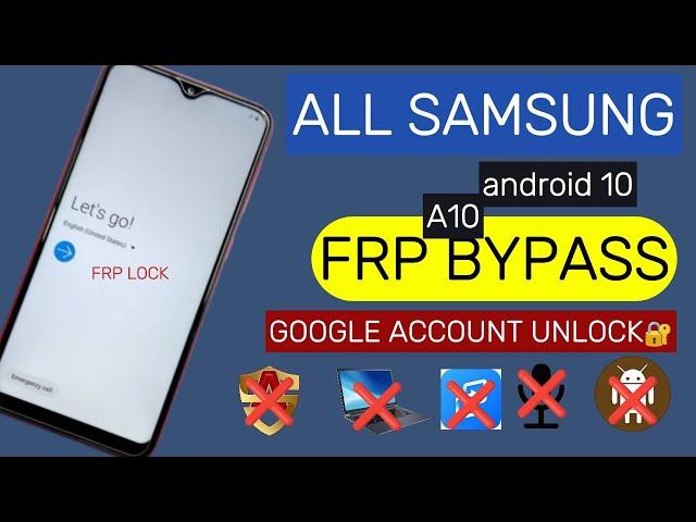 Samsung A10 Android 10 || FRP Bypass || Google Account Unlock || New Security