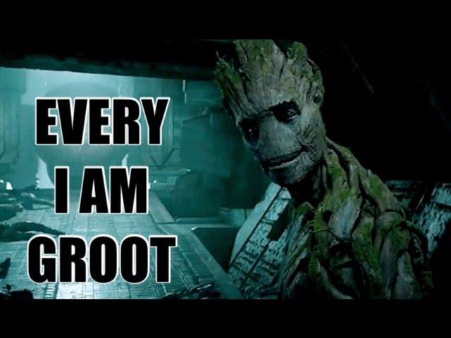 EVERY "I AM GROOT" IN GUARDIANS OF THE GALAXY