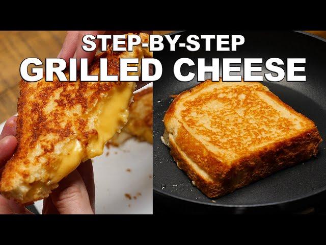 How To Make: Easy Grilled Cheese Sandwich | in a pan