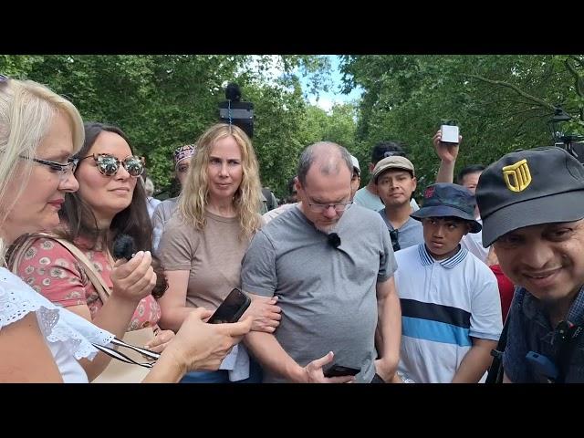 Hard Time For A Christian Family! Mansur And Christians Speakers Corner Sam Dawah