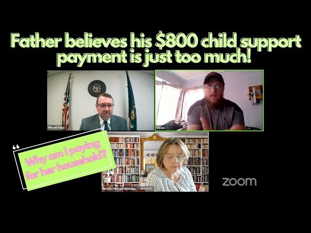 Father objects to his $800 child support payment! "Why should I pay for her household?" #trending