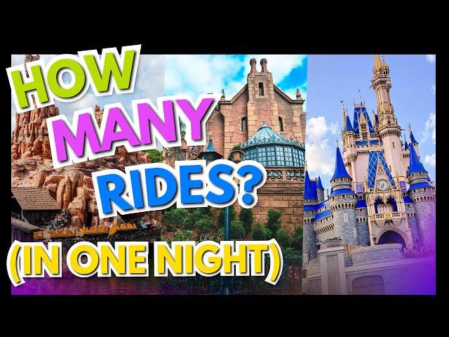 How Much Can We Do in ONE EVENING at Magic Kingdom | NO Genie Plus