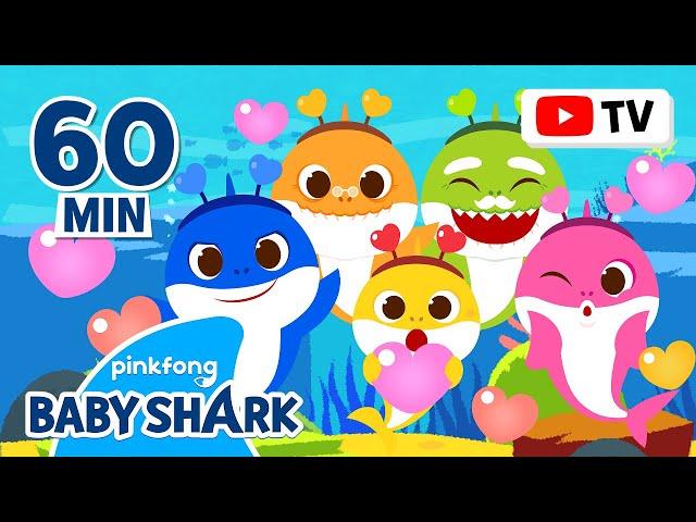 [BEST] Valentine's Day Sharks and More Songs! | +Compilation of Love Songs | Baby Shark Official