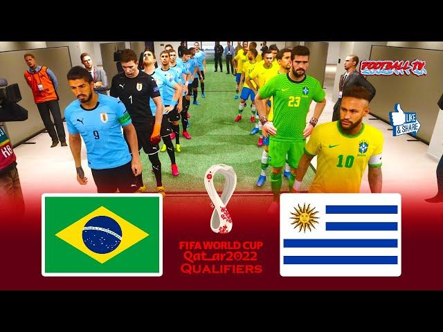 PES 2021 - Brazil vs Uruguay - FIFA World Cup Qualifiers - Match eFootball - Gameplay PC