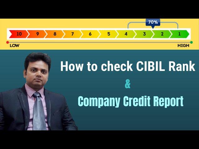 How to check CIBIL Rank and CCR (Company Credit Report)- Step by step process in Hindi