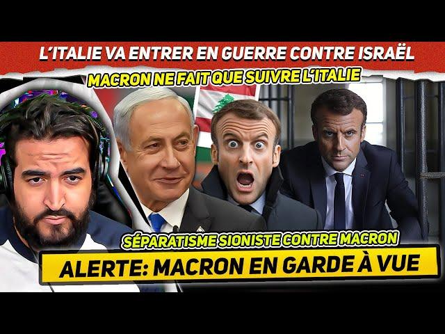 Netanyahu place Macron en garde à vue après ses propos sur Israël. Giorgia Meloni au Liban #algérie