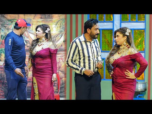 Amjad Rana | Aiman Malik | Sajjad Shoki | New Best Comedy | Punjabi Stage Drama Clip 2024