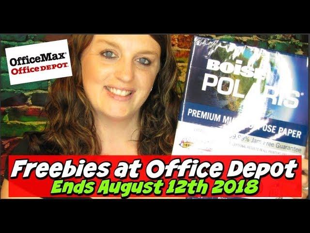 FREE at Office Max/Office Depot August 9th-12th 2018