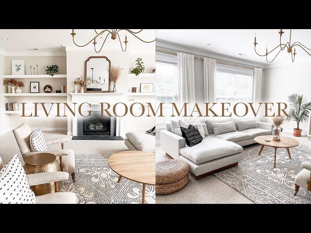 Living Room Refresh + Total Makeover | Upcycled + Thrifted Decor