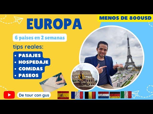 Descubre CÓMO Viajar a Europa con Poco Dinero!   