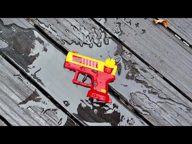 McDonald's Glock Water Gun Unboxing 2024 - Mini and Waterproof