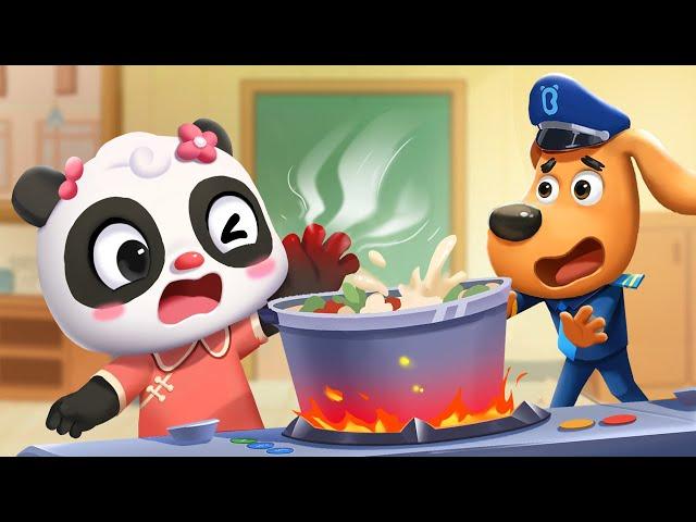 Kitchen Safety Tips | Safety Cartoon | Police Cartoon | Sheriff Labrador | Kids Cartoon | BabyBus