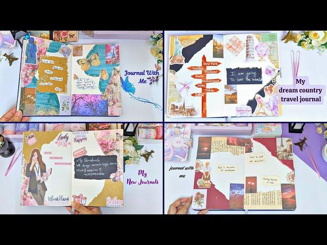 4 Best Journaling Ideas | Decorated Journal Pages | Plan With Me 2025 || Aklima Crafts and Journals