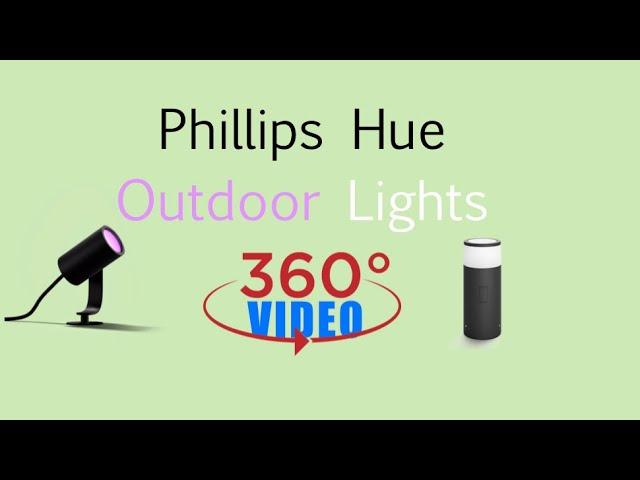 360 degree Phillips Hue Outdoor Lights Calla &. Lily color changing.
