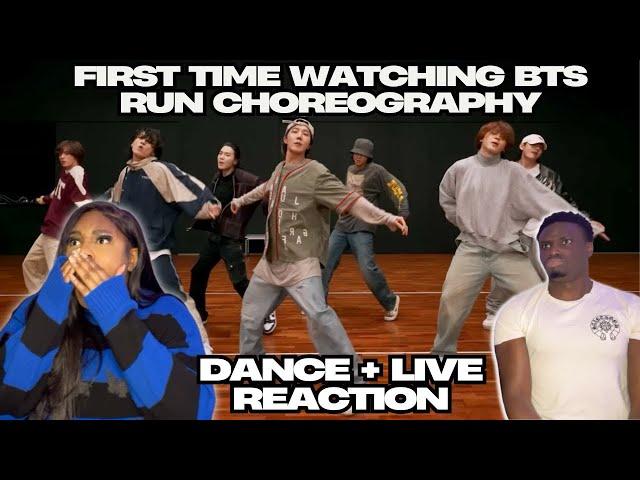 RUN!!!!! KPOP BEGINNERS REACT TO BTS RUN DANCE PRACTICE FOR THE FIRST TIME!!! LIVE + DANCE REACTION
