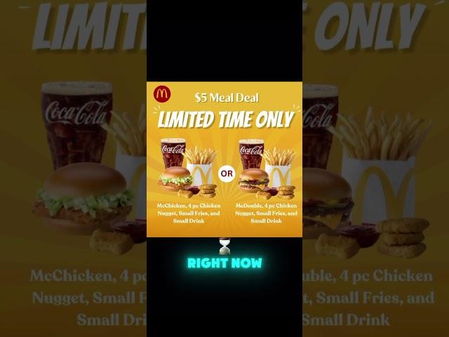 McDonald’s Deals! #fyp #mcdonalds #viral #shorts #tiktok #fypシ゚viral #deals #sale #WhatsTheSale