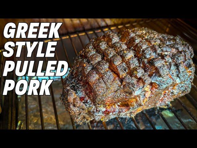 Smoked GREEK Style Pulled Pork Recipe! | Ash Kickin' BBQ