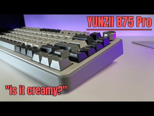 Out of the box CREAMY keyboard ⌨️ YUNZII B75 Pro ASMR | Review sorta