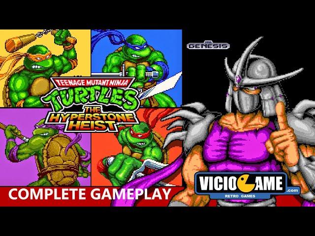  Teenage Mutant Ninja Turtles (Mega Drive) Complete Gameplay