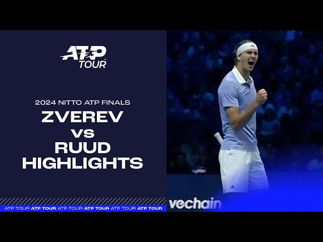 2024 Nitto ATP Finals: Zverev vs Ruud Highlights