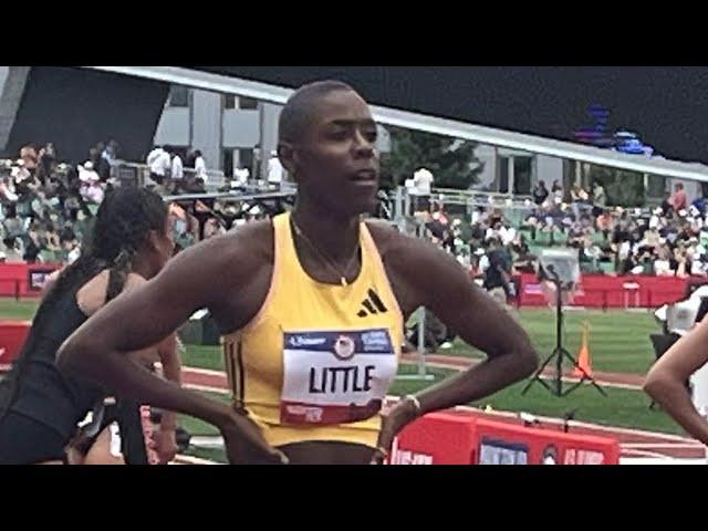 400m Women’s Hurdles Semi-final Heat 2, 2024 U.S. Olympic Trials, Shamier Little, Rachel Glenn