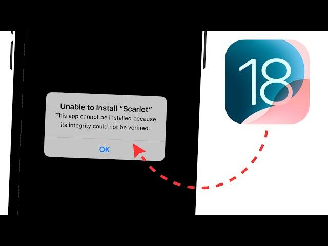 iOS 18: How To FIX Unable To Install Scarlet on iPhone - iPad | Scarlet iOS 18