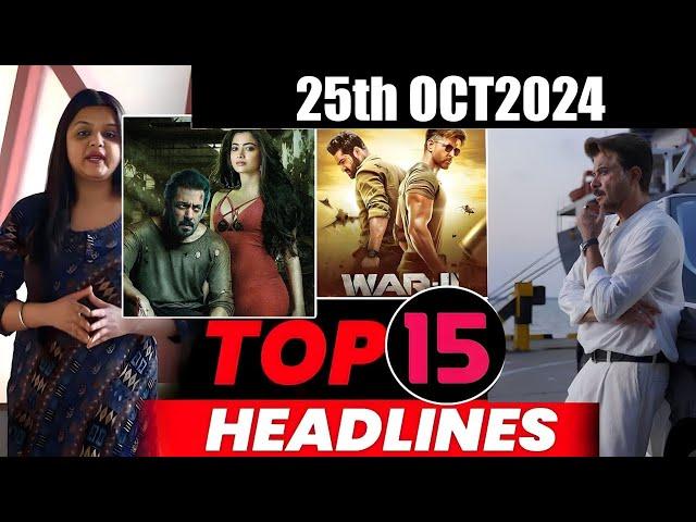 Top 15 Big News of Bollywood | 25th  OCTOBER 2024 | Salman Khan , Ramayana, Sunny Deol, Amir Khan