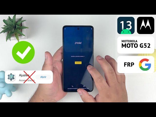 Eliminar Cuenta de Google Motorola Moto G32 | Moto G52 | No abre Ajustes | Actualizado
