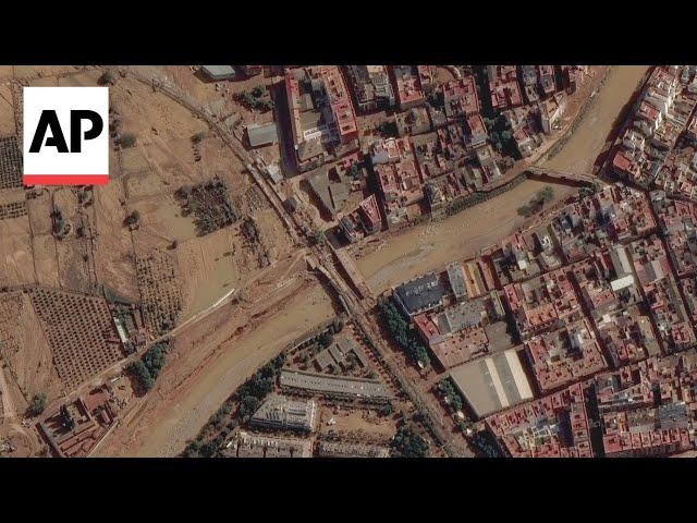 Satellite images reveal the extent of Spain's deadly floods