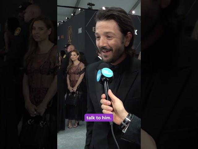 Diego Luna's hilarious reaction to Pedro Pascal's arm sling at Emmys #Shorts