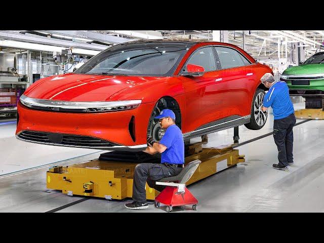 Tour of Lucid Air Billions $ Factory Producing Super Advanced Electric Cars