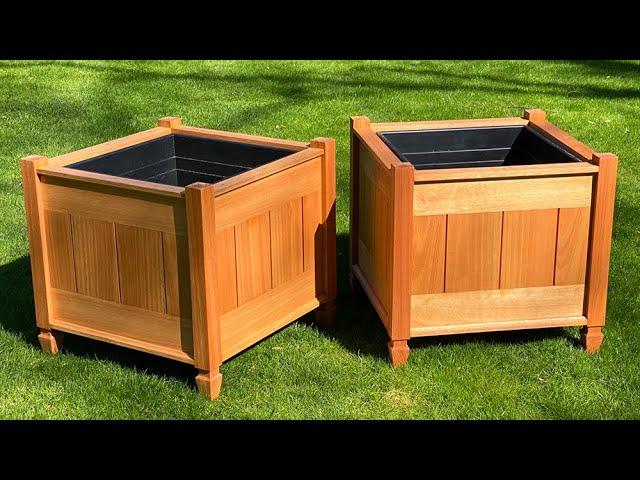 How to Build a Wooden Planter Box - Jon Peters Woodworking Project