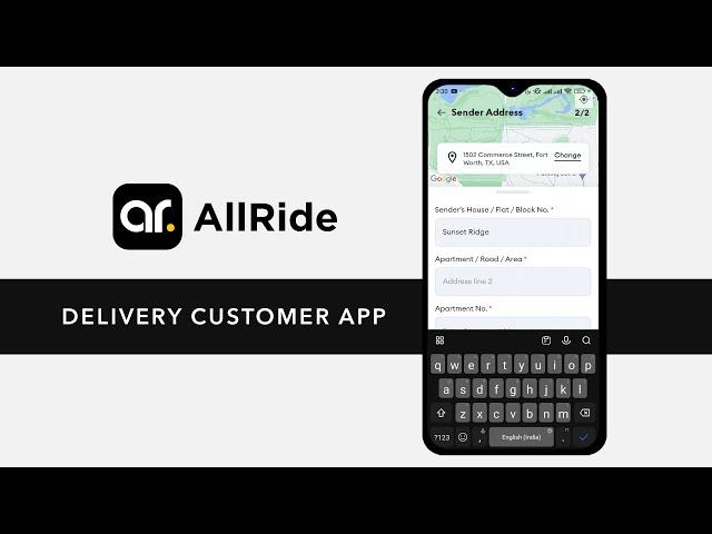 AllRide Delivery Customer App