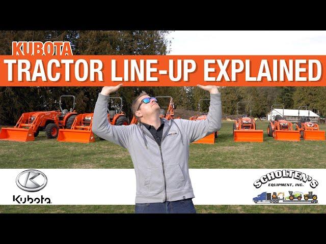 A QUICK EXPLANATION OF KUBOTA'S TRACTOR LINE-UP