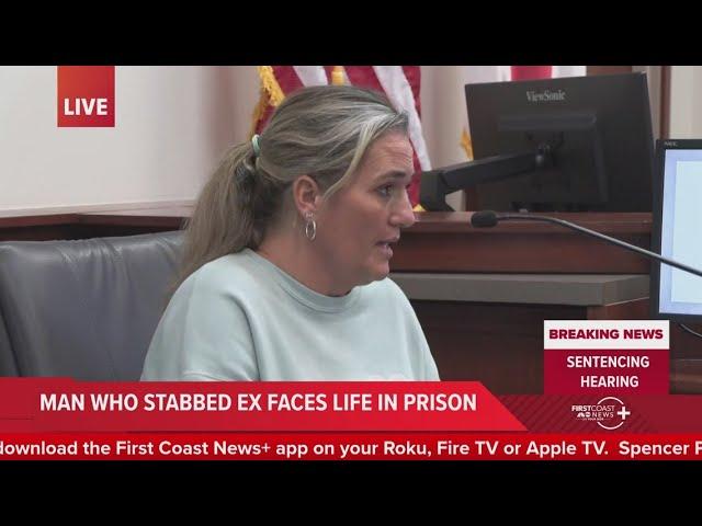 Mother takes stand before sentencing of man who stabbed both her and her daughter