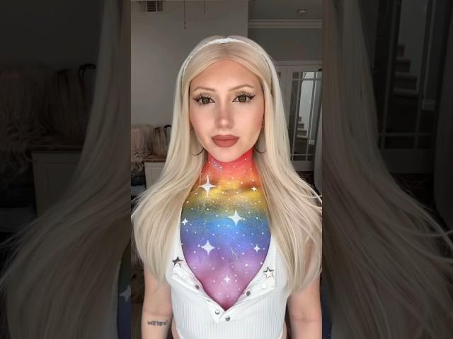 METALLIC Rainbow Neck Makeup ⭐️